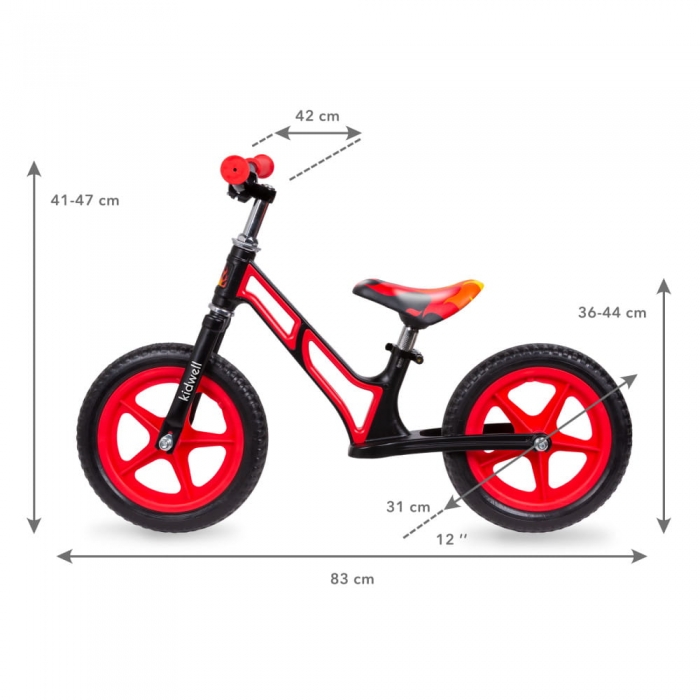 Bicicleta Kidwell Comet Black Red 12" - imagine 5