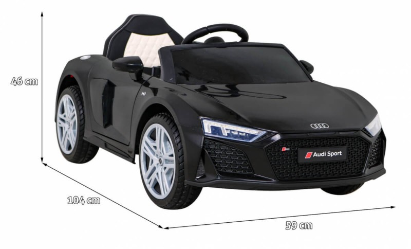 Mașinuță Electrică Audi R8 Copii 12V Negru - imagine 6