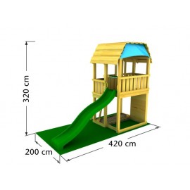 Spațiu de joacă Barn JungleGym, cu tobogan 3m - imagine 3