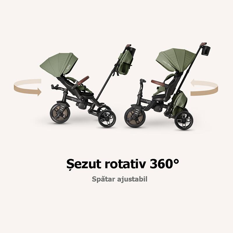 Tricicleta Qplay Comfo Max Pliabilă Verde - imagine 5