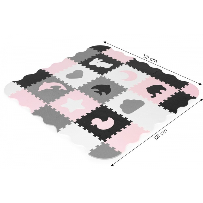 Salteluta puzzle Ecotoys cu pereti, 25 elem - imagine 6