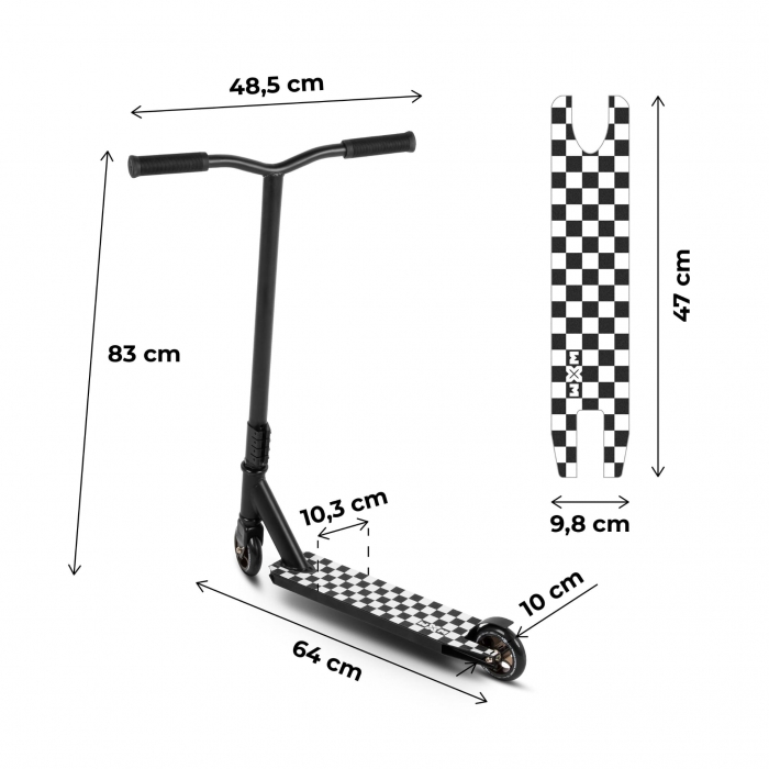 Trotineta Cascadorii WXM WRS-AT1, Aluminiu, 100kg - imagine 7