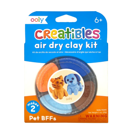 Plastilina Ooly Creatibles - Set DIY 4 culori cu uscare la aer