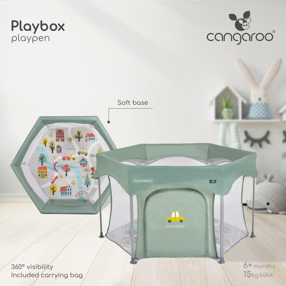 Tarc Hexagonal Cangaroo Playbox - Sigurță și Spațiu
