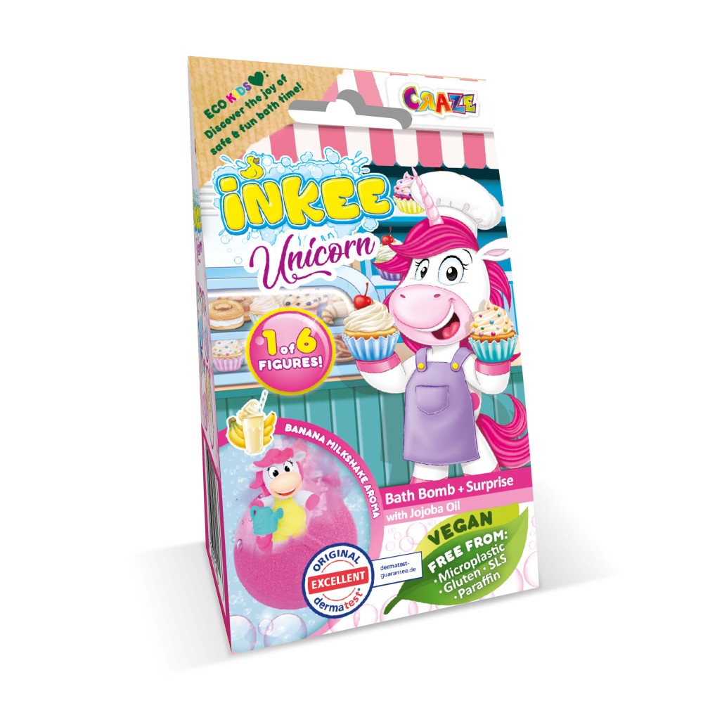 Bila de baie Craze Inkee cu Surpriza Unicorn