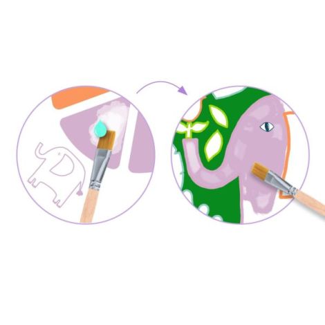 Joc Pictură Animale Djeco | Creativitate Fără Murdărie - imagine 4