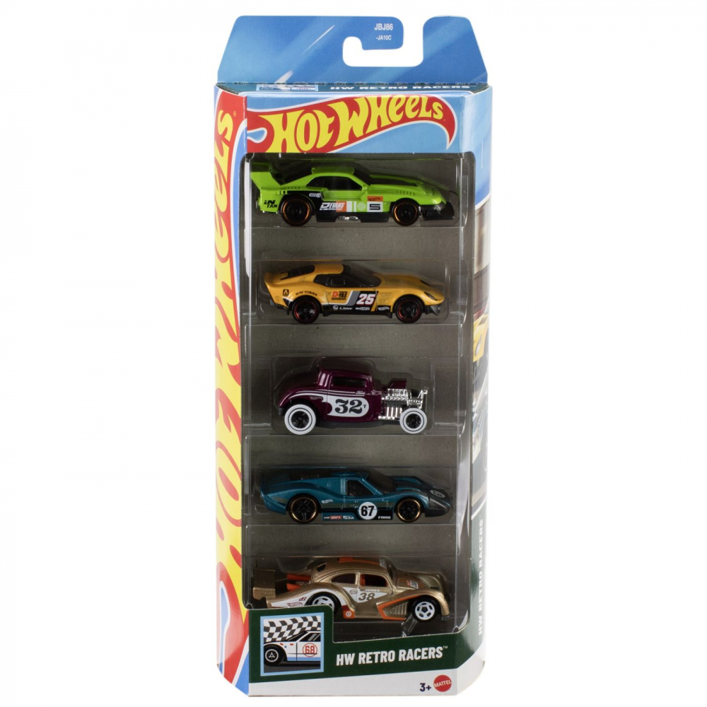 Set 5 Masini Hot Wheels HW Retro Racers