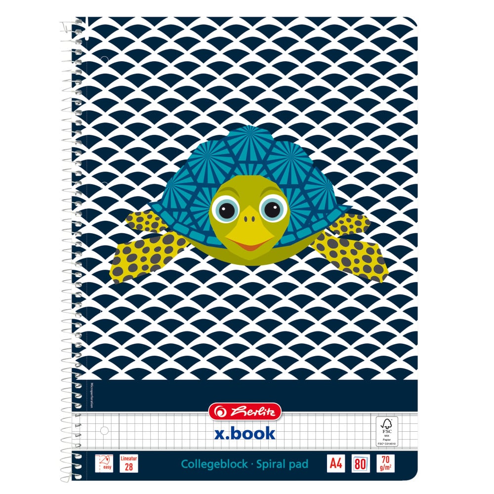 Caiet Matematică Herlitz Cute Animals, 80 file