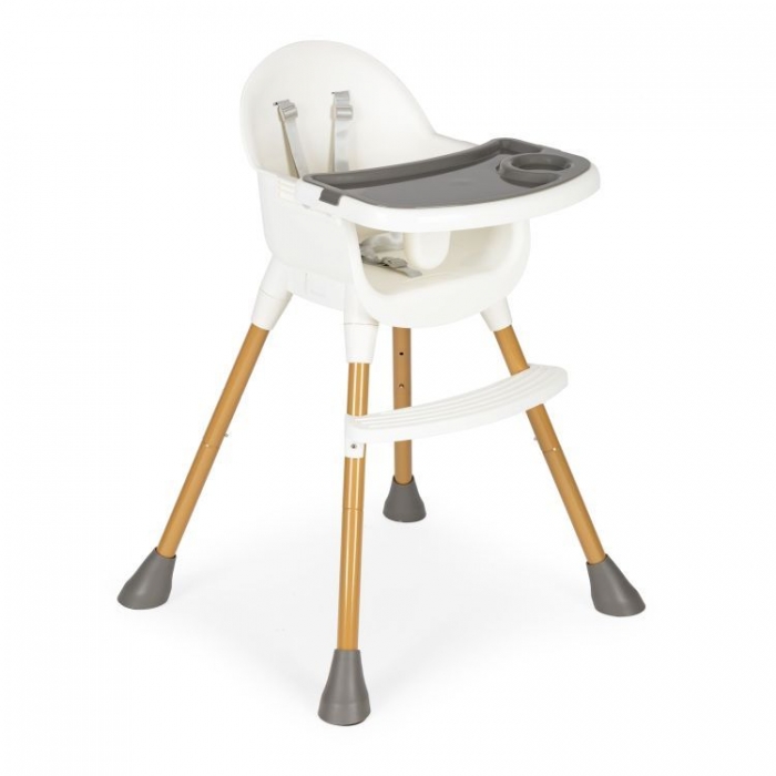 Scaun de masă Ecotoys HA-042 Alb, cu Tavă Detașabilă - imagine 8