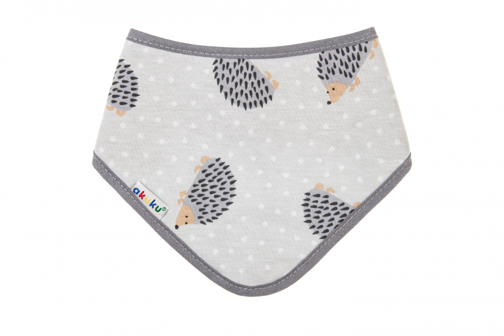 Baveta Bandana Akuku Arici Gri cu Reglare - imagine 3