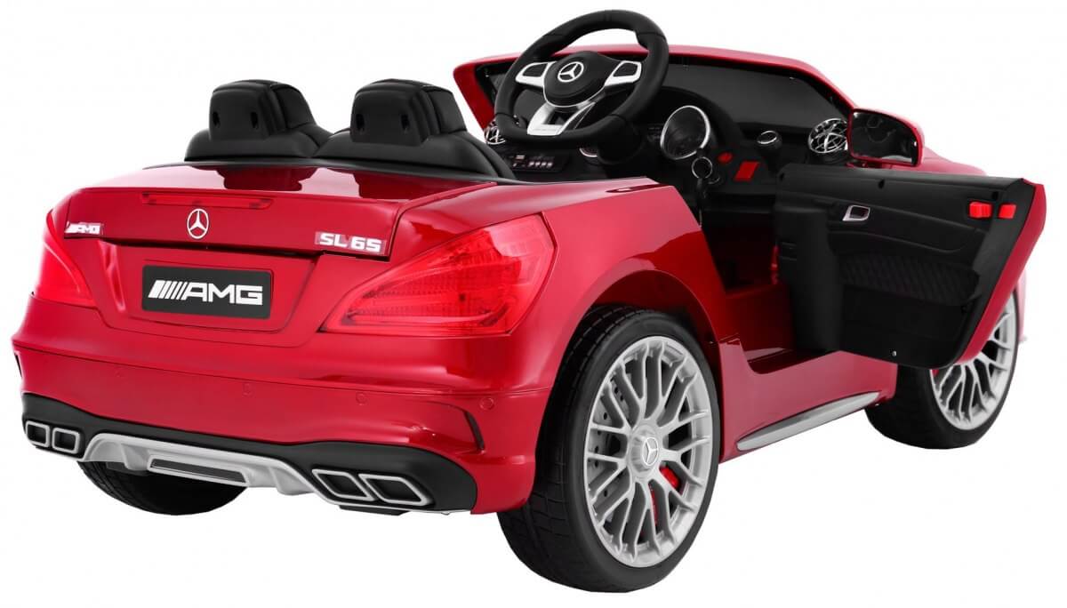 Masinuta Electrica Mercedes SL65 Visiniu - imagine 6