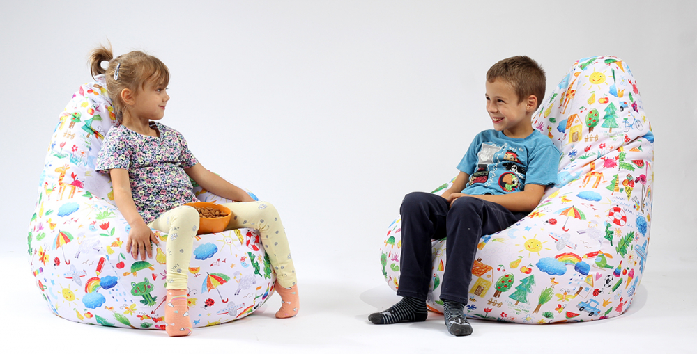 Fotoliu Beanbag Pufrelax Colorat Impermeabil - imagine 2