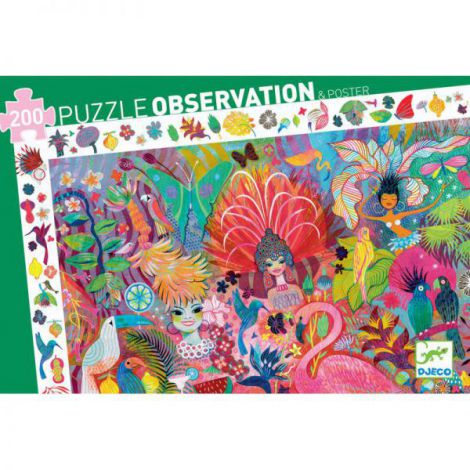Puzzle Djeco Carnaval, 200 piese - imagine 2