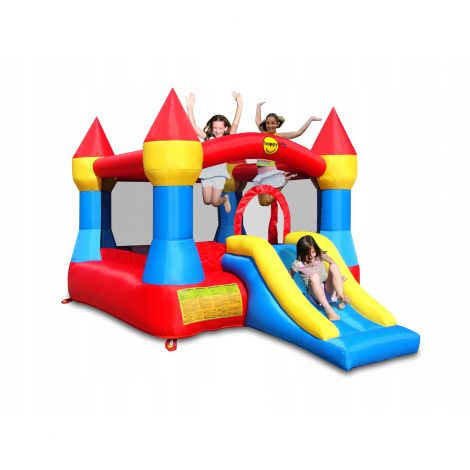 Castel Gonflabil Happy Hop 9017 cu Tobogan Albastru - imagine 6