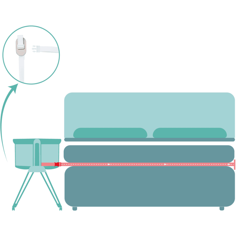 Patut Co-Sleeper Fillikid Dream Crem | Siguranta si Apropiere - imagine 5