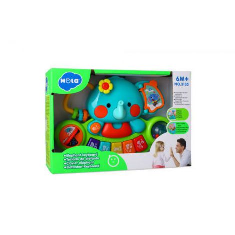 Hola Elefant Pianina Muzicala Interactiva - imagine 2