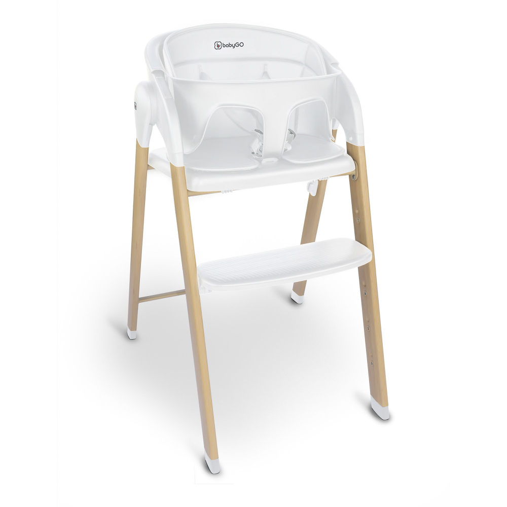 Scaun 3 in 1 BabyGo Levels - Transformabil Alb - imagine 5