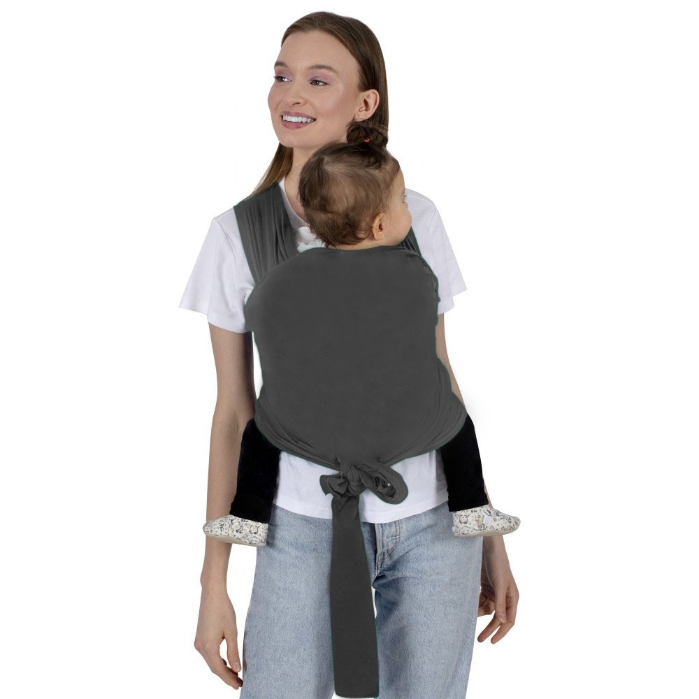 Wrap Elastic Gray Sevi Bebe, 0-15 kg - imagine 2