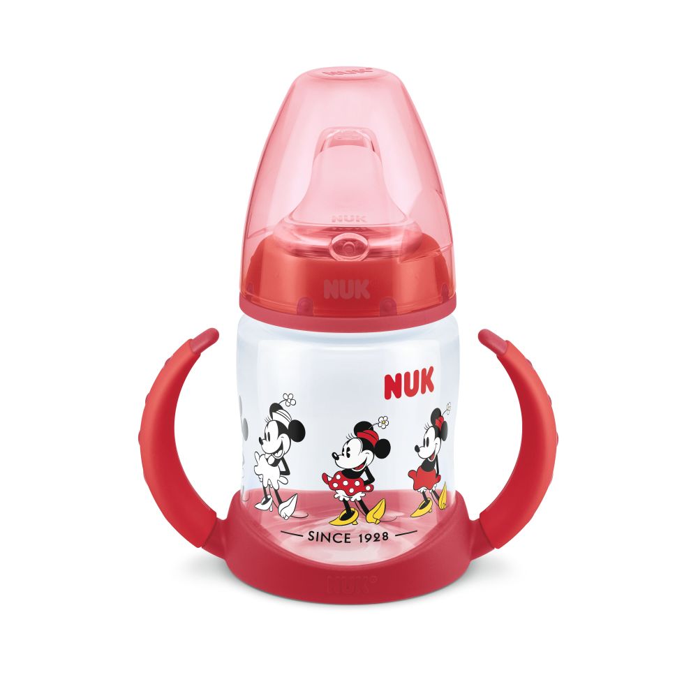 Biberon NUK First Choice Mickey Roșu, 150ml, 6+ - imagine 2