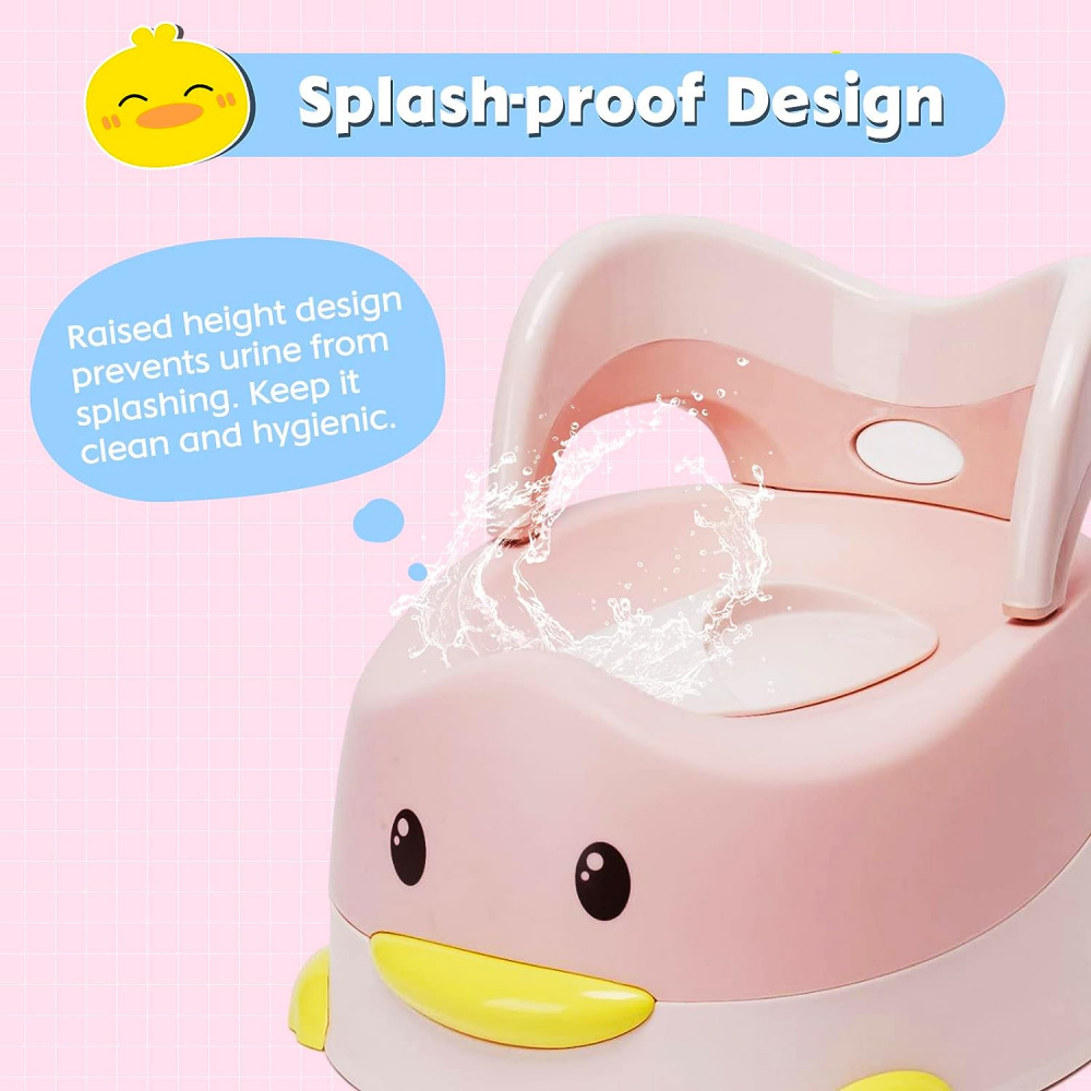 Olita Little Mom Duck Pink Ergonomica cu Spatar - imagine 8