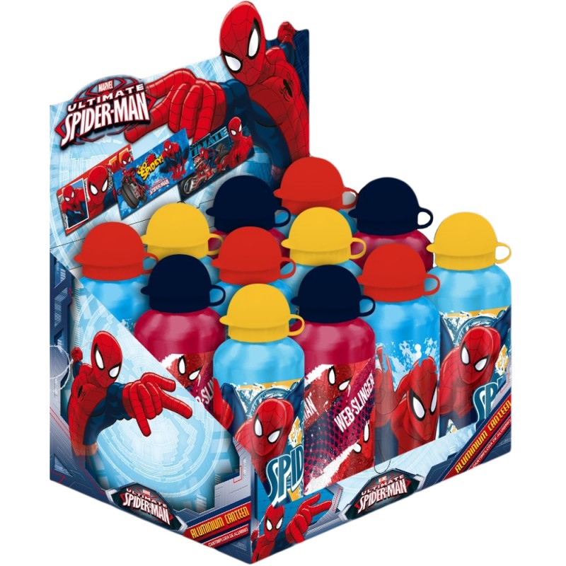 Recipient Apa 500ml Spiderman Aluminiu