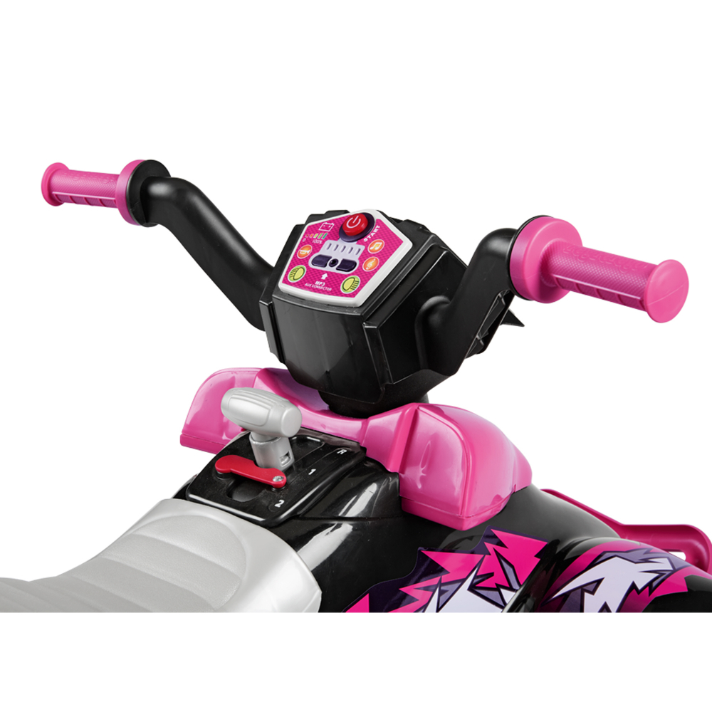 ATV Peg Perego Corral T-Rex 12V Roz Negru - imagine 3