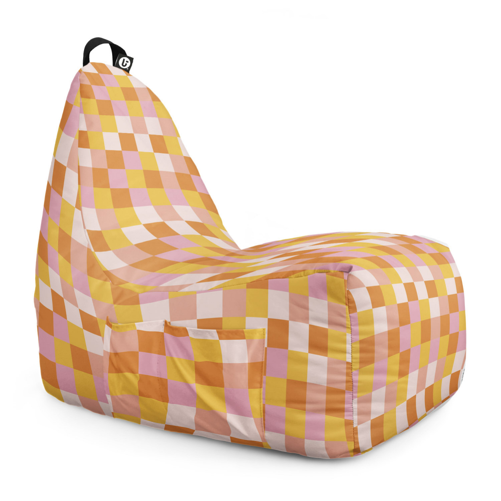 Fotoliu Puf Updeco Chill XL Squares Warm - imagine 6