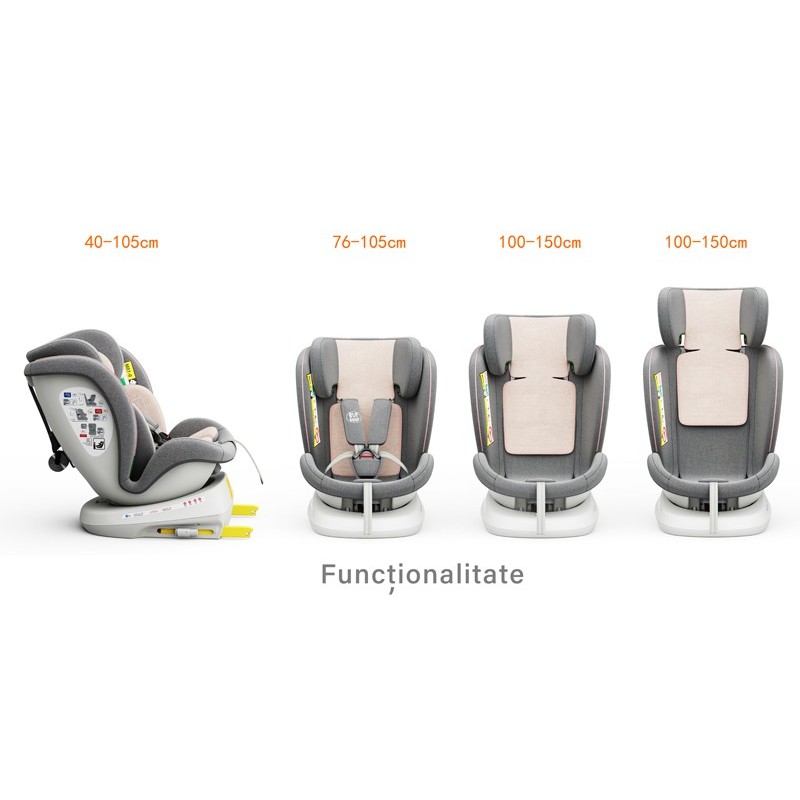 Scaun Auto Buf Boof Tweety Rotativ 360° Isofix - imagine 2