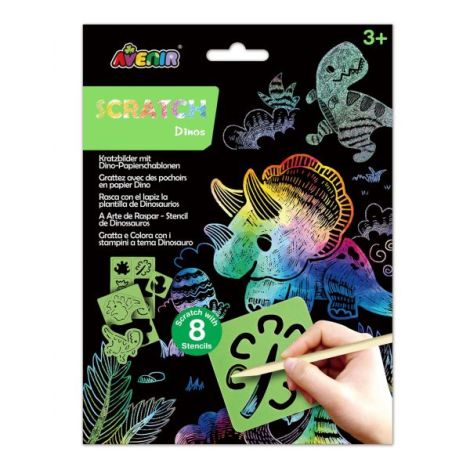 Avenir Set Scratch Dinozauri - Dezvoltare Creativitate