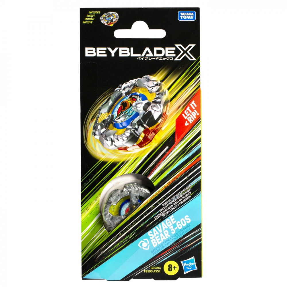 Beyblade X Savage Bear Hasbro - Luptă spectaculoasă