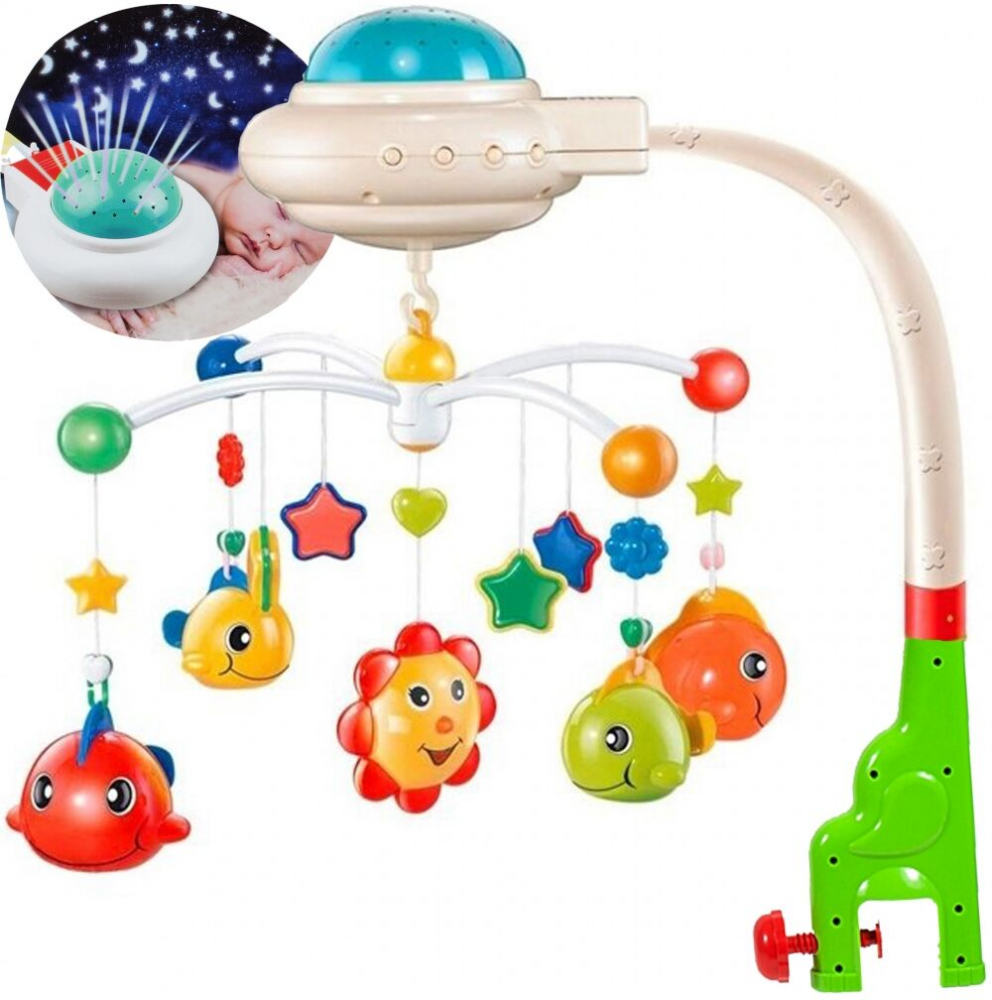 Carusel Muzical cu Proiector Stars Malplay - imagine 10