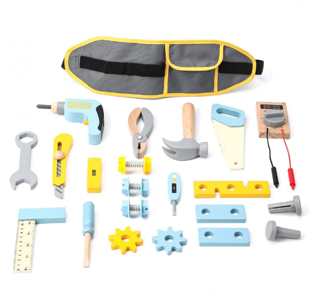 Set Micul Mester UMU Toys, 25 Piese, Lemn