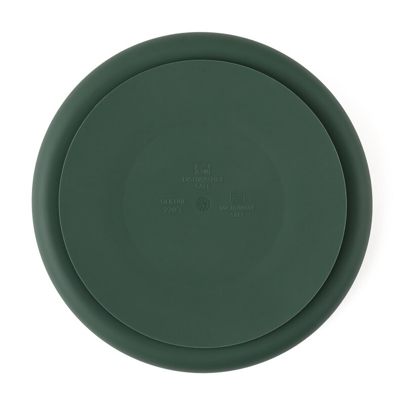Farfurie Compartimentată Petite&Mars cu Ventuză, Verde - imagine 2