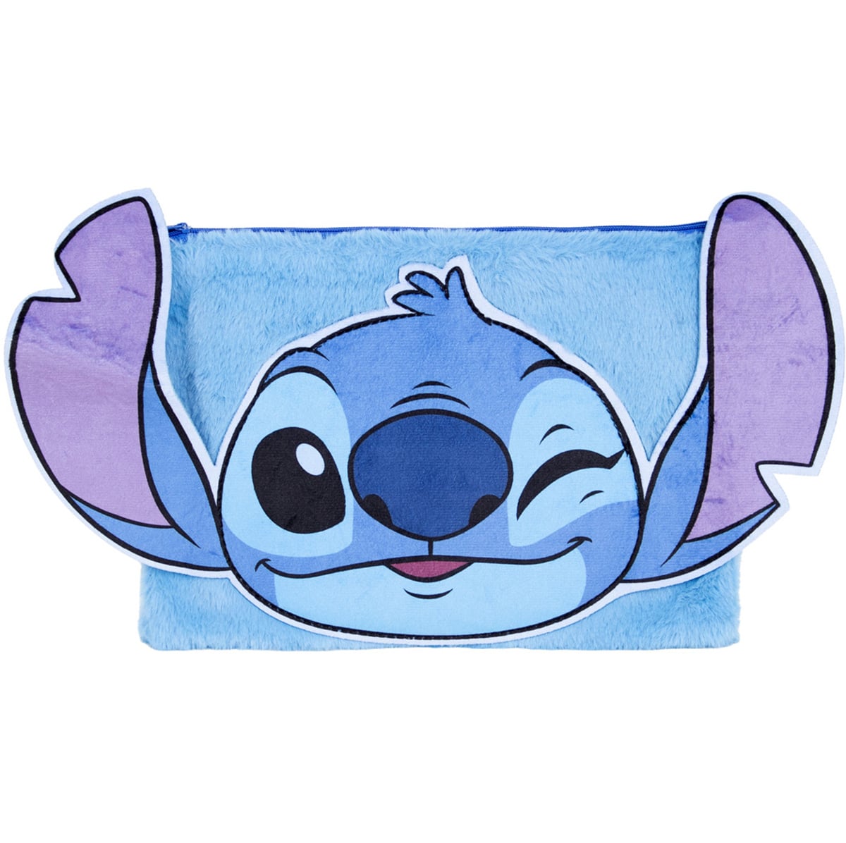 Penar Pufos Disney Stitch, Albastru, Echipat