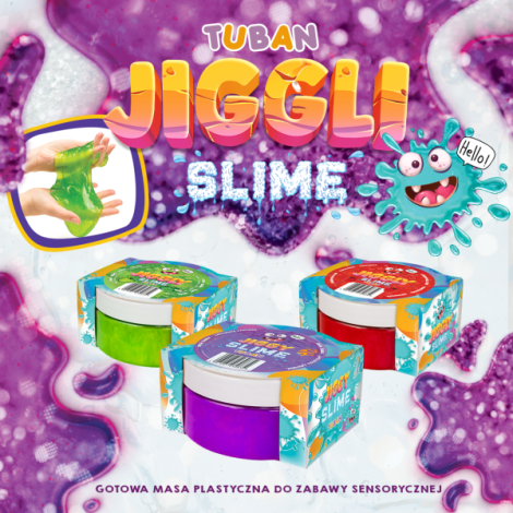 JIGGLY SLIME Tuban Căpșuni 500g - Slime Jucărie - imagine 2