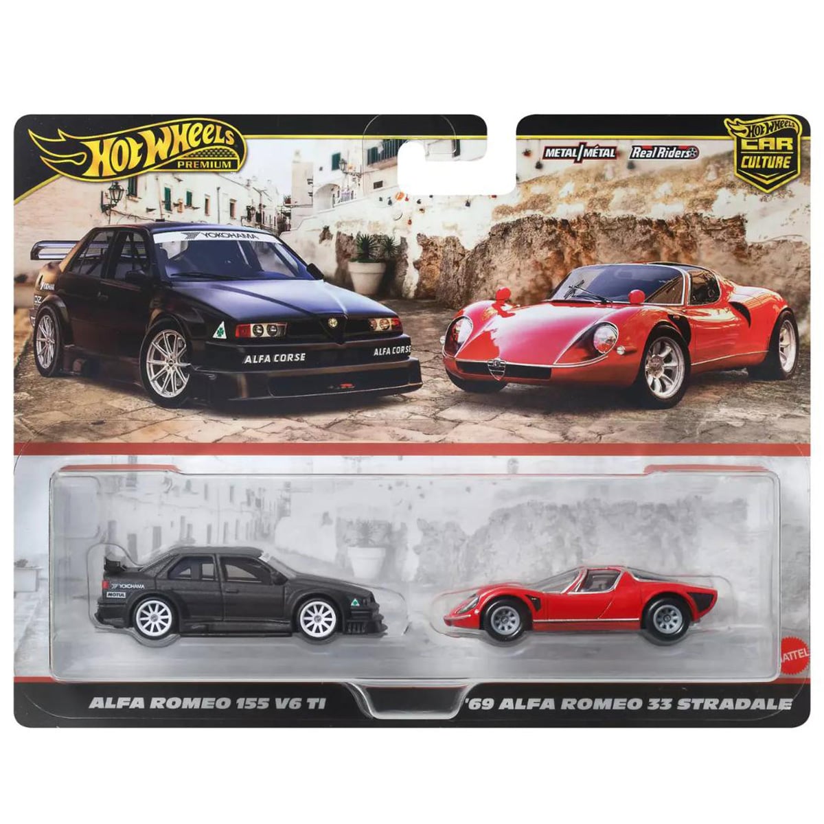 Set Hot Wheels Alfa Romeo 155 & 33 Stradale Metal