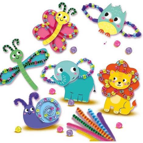 Ses Creative Set Creativ Animale cu Margele DIY - imagine 3