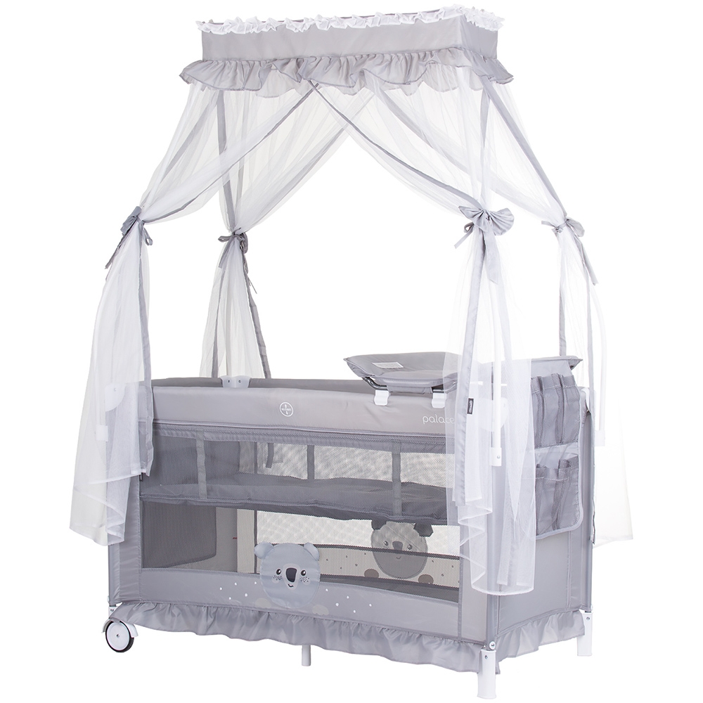 Patut Pliabil Chipolino Palace Koala Grey, 2 Niveluri - imagine 4