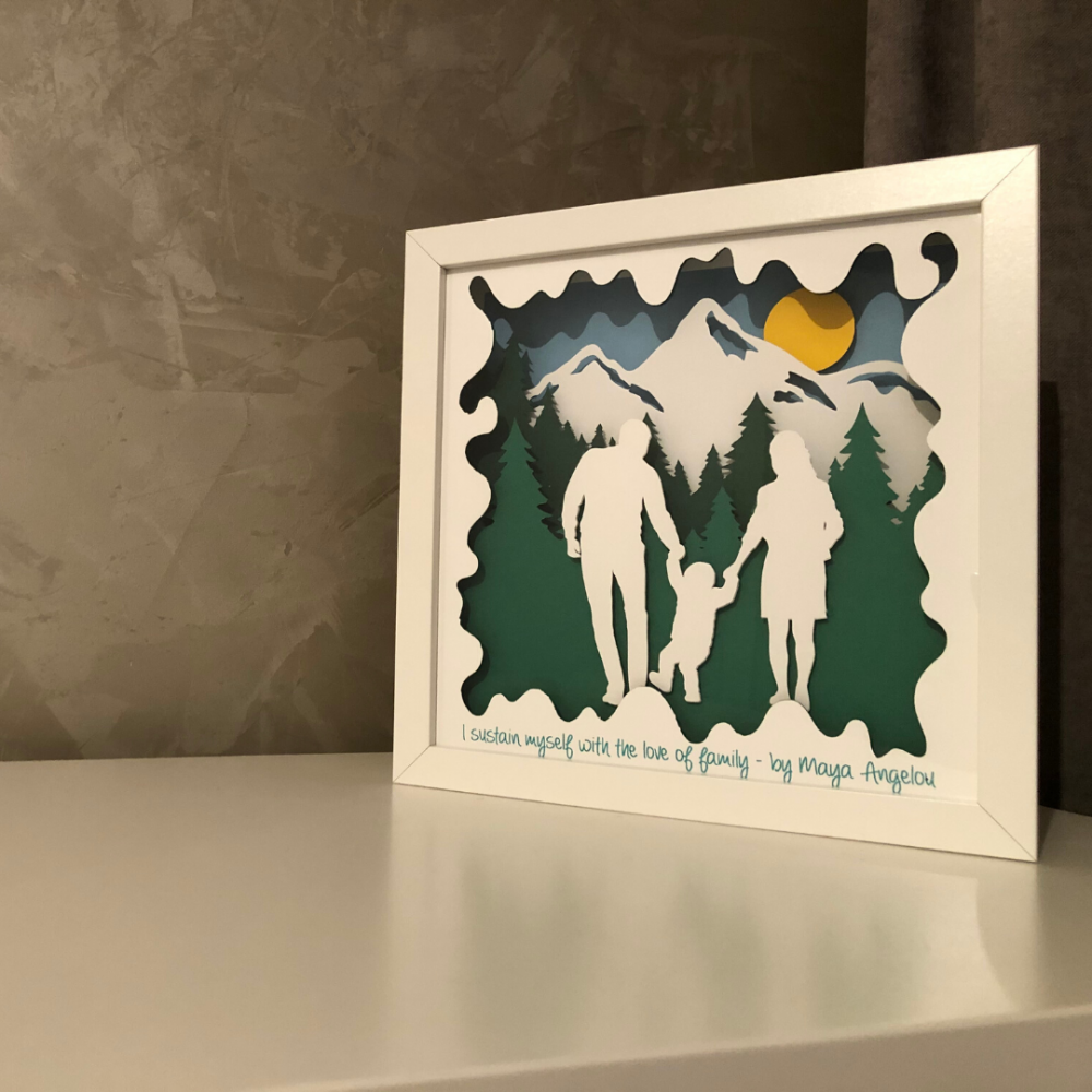 Tablou Luminos Părinți și Copii | Noorhandmadeatelier - imagine 5