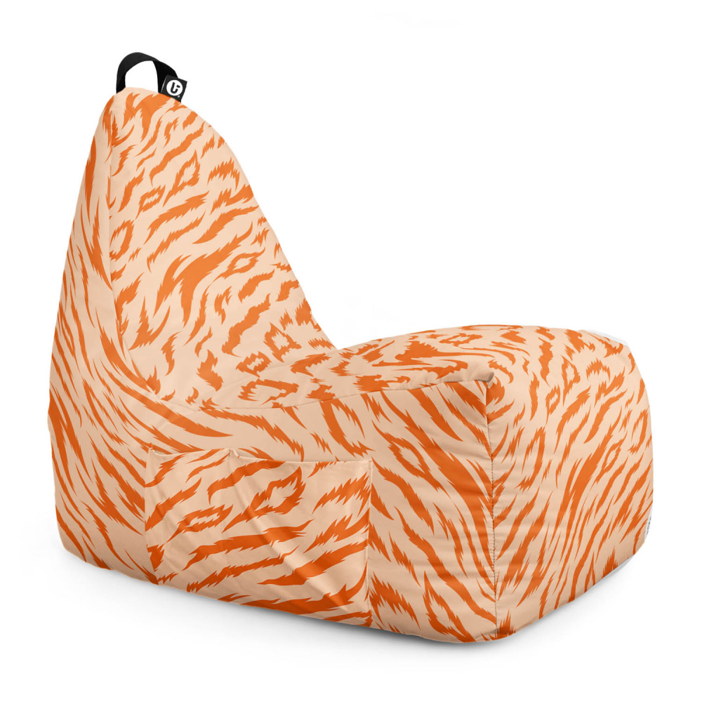 Fotoliu Puf Chill XL Tigre Orange | Updeco - imagine 6
