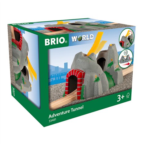 Tunel Aventura BRIO Trenulete Lemn