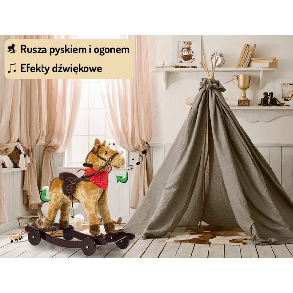 Balansoar Calut cu Roti si Sunete Ecotoys