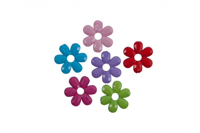 Floricele Plastic Colorart 30mm, 10 Bucăți