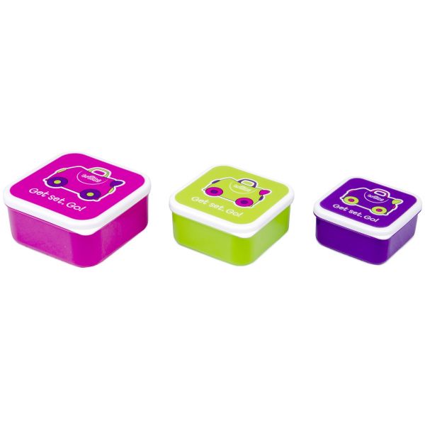 Trunki Snack Pots Pink - 3 Cutiute Gustări