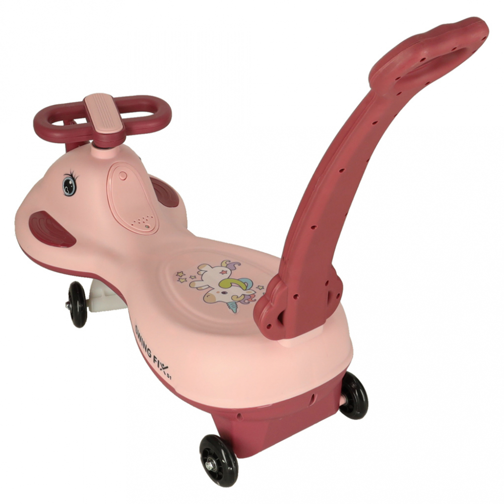 Ikonka PlasmaCar Roz cu LED - Plimbare Fun 65kg - imagine 8