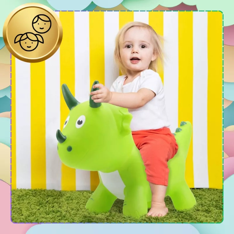 Jumper Gonflabil Dino NiceKids - Pompa Inclusa - imagine 8