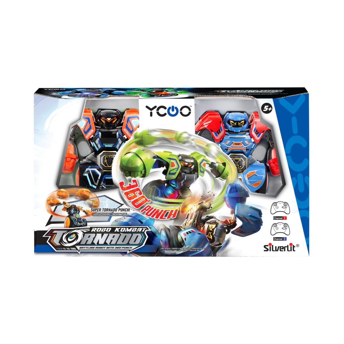 Set 2 Roboți Robo Kombat Silverlit cu Telecomandă