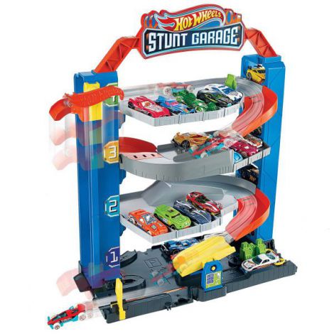 Hot Wheels Garaj Cu Cascadorii Mattel | Peste 20 Masinute - imagine 9