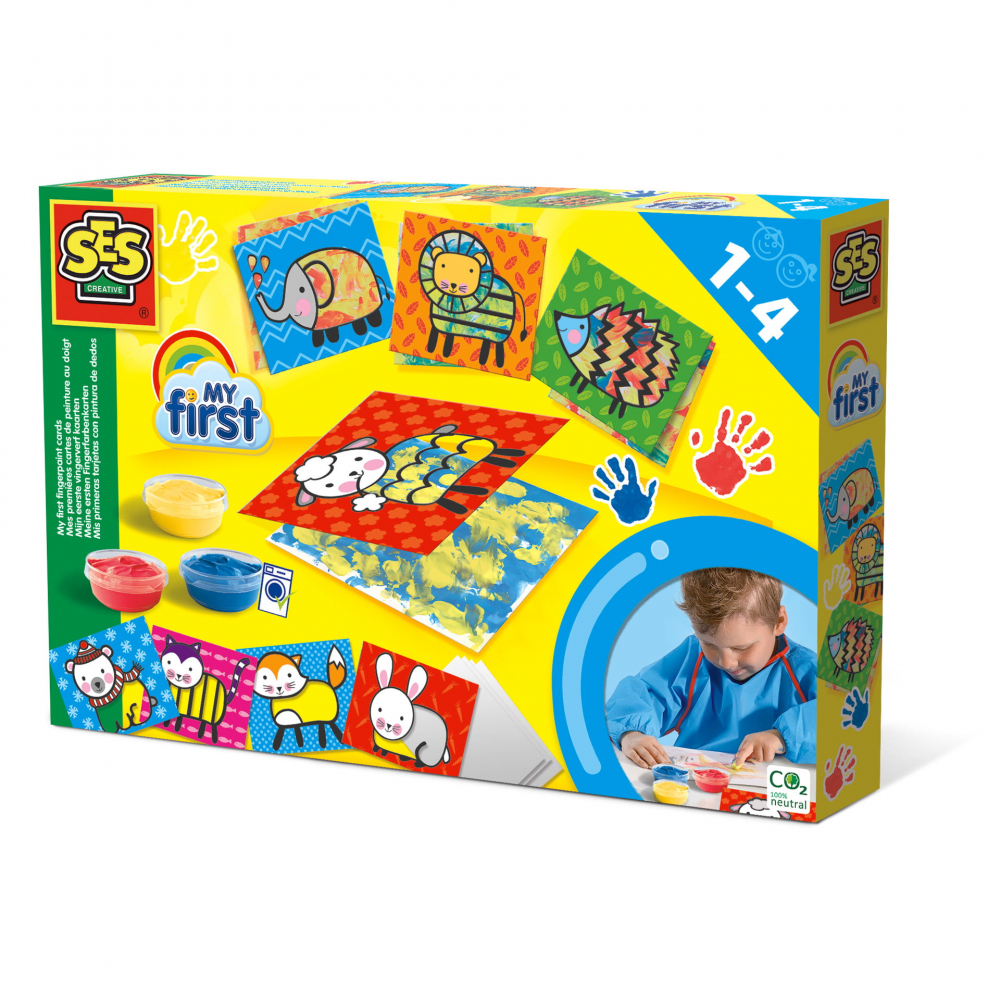 Set Acuarele pe Degete Ses Creative, 1-4 Ani