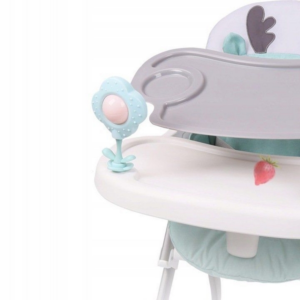 Scaun de masă pliabil Ecotoys cu tavă reglabilă - imagine 2